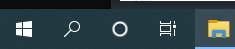 file explorer on taskbar