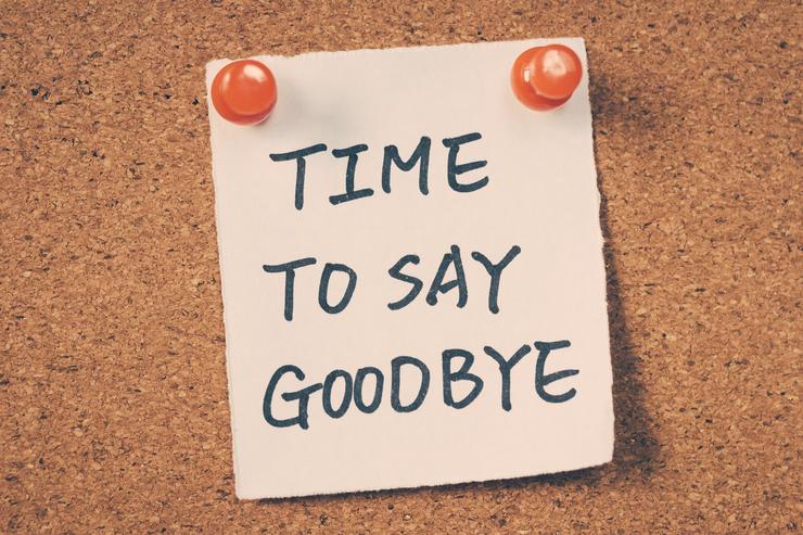say goodbye