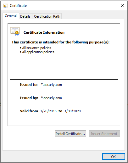 install certificate windows 1