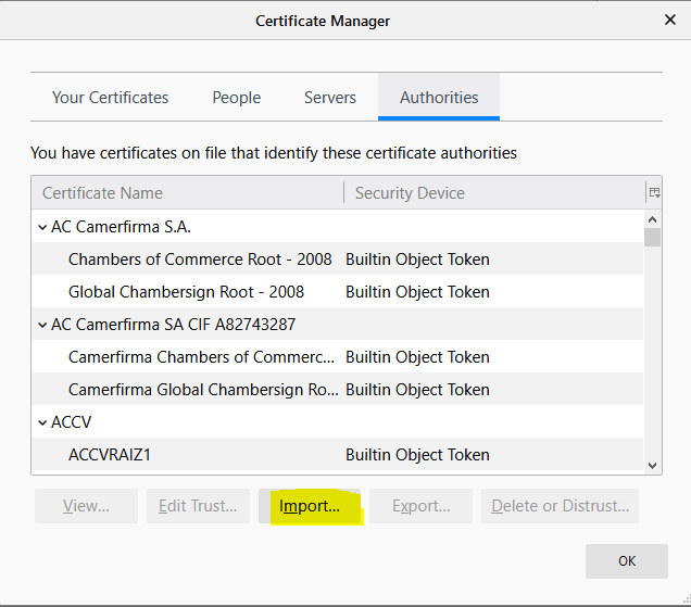 firefox certificate install 4