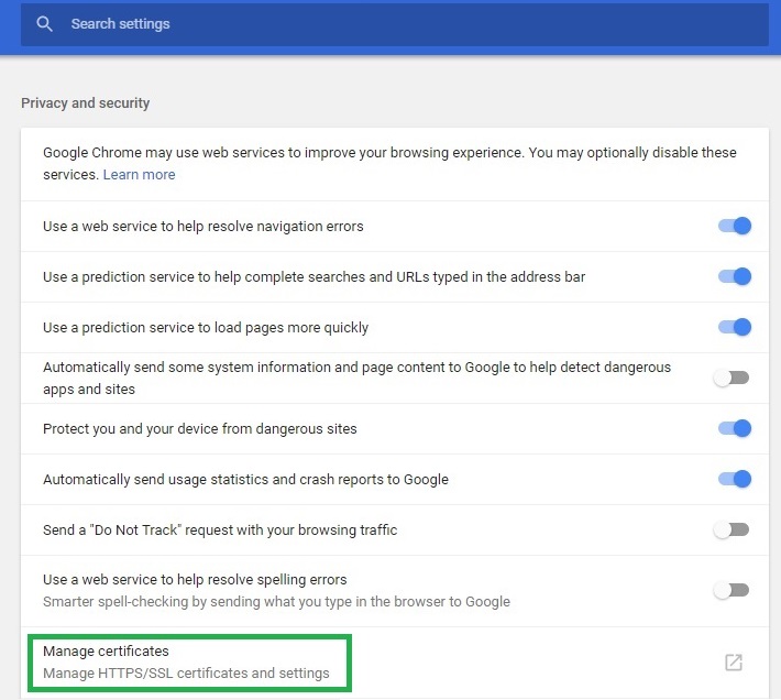 chromeos certificate install 2