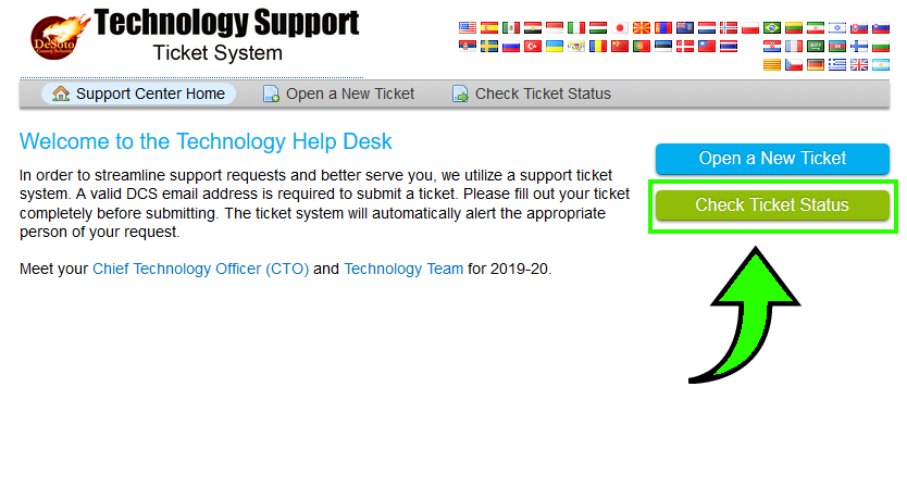 check ticket status